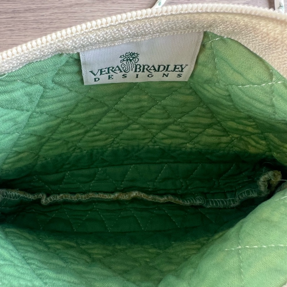 Rare Vintage VERA BRADLEY Green Lilac Time 1997 Elite Petite Shoulder Bag - Picture 7 of 11